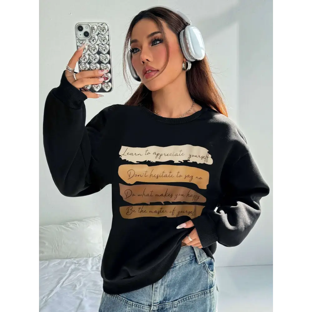 White Oversized Long Sleeve Sweatshirt