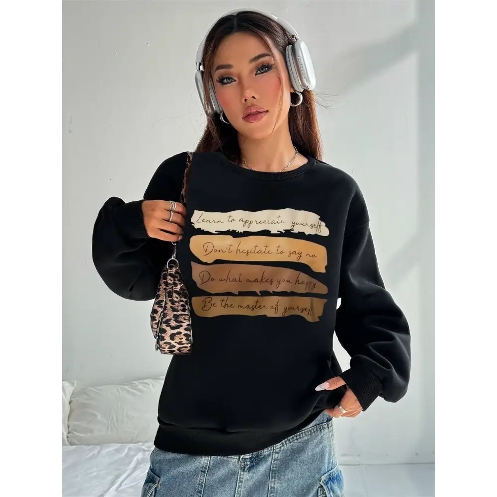 White Oversized Long Sleeve Sweatshirt