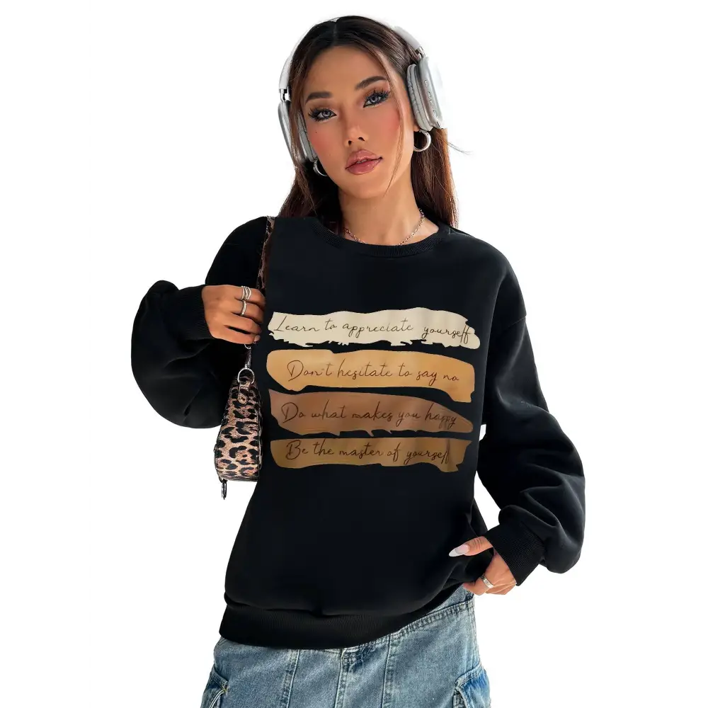 White Oversized Long Sleeve Sweatshirt
