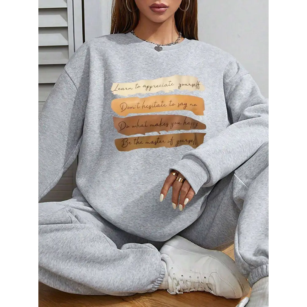 White Oversized Long Sleeve Sweatshirt