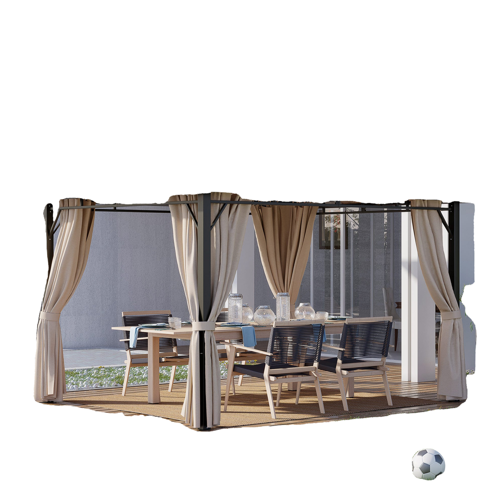 10' x 12' Deluxe Hardtop Gazebo with Polycarbonate Roof