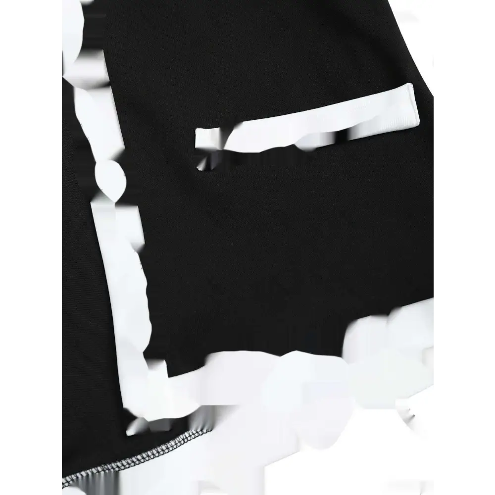 Women’s Color Matching Blazer and Hip Skirt Set
