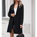 Women’s Long Lightweight Open Collar Suit Jacket