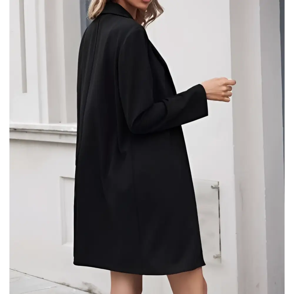 Women’s Long Lightweight Open Collar Suit Jacket