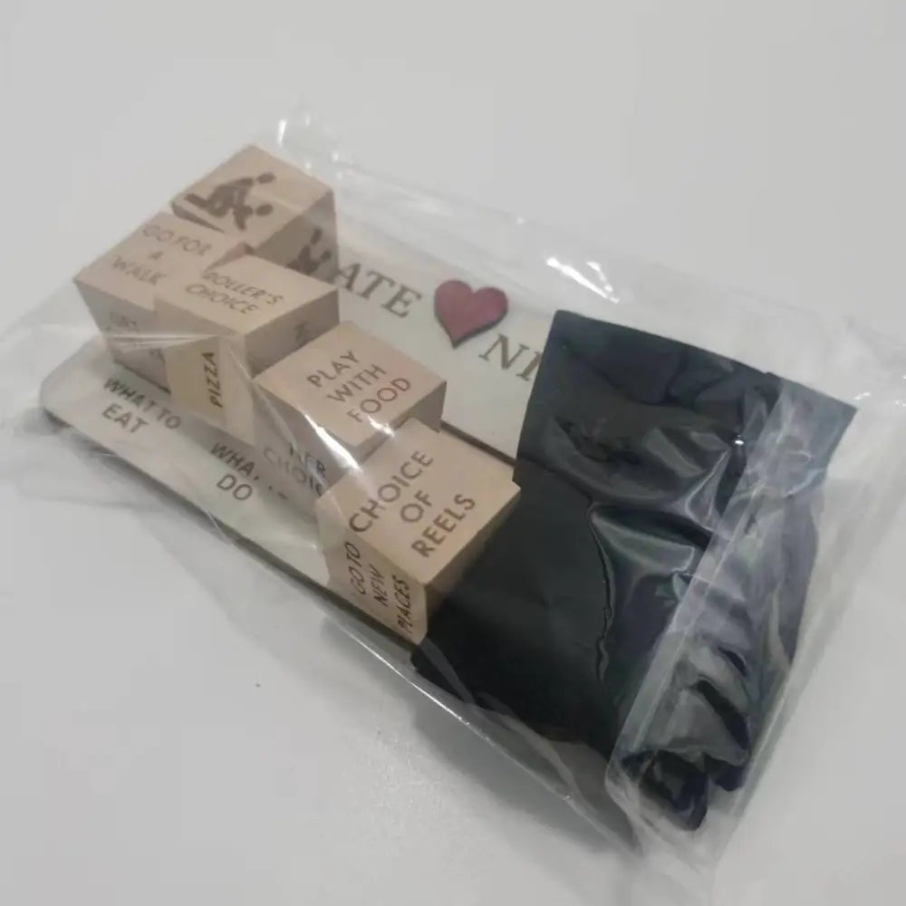 Wooden Date Night Dice Game Board
